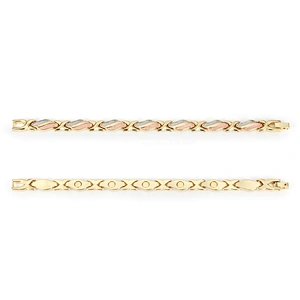 Wollet Fashion Bio Magnetic Three Colors Metal Energy Bracelet