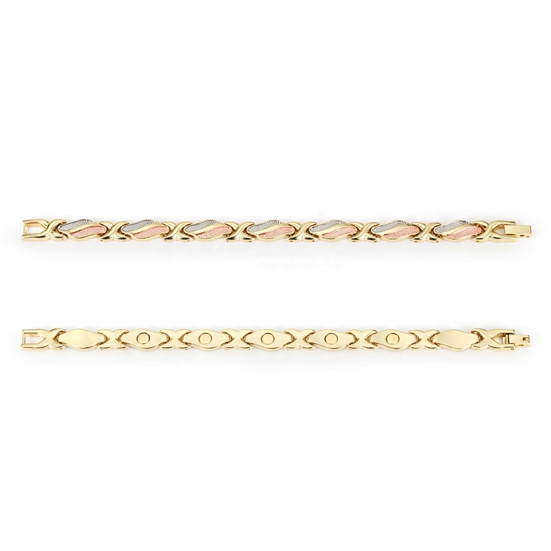 Wollet Fashion Bio Magnetic Three Colors Metal Energy Bracelet