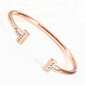 Wollet Fashion Design CZ Stone 99.999% Germanium Copper Healing Bangle