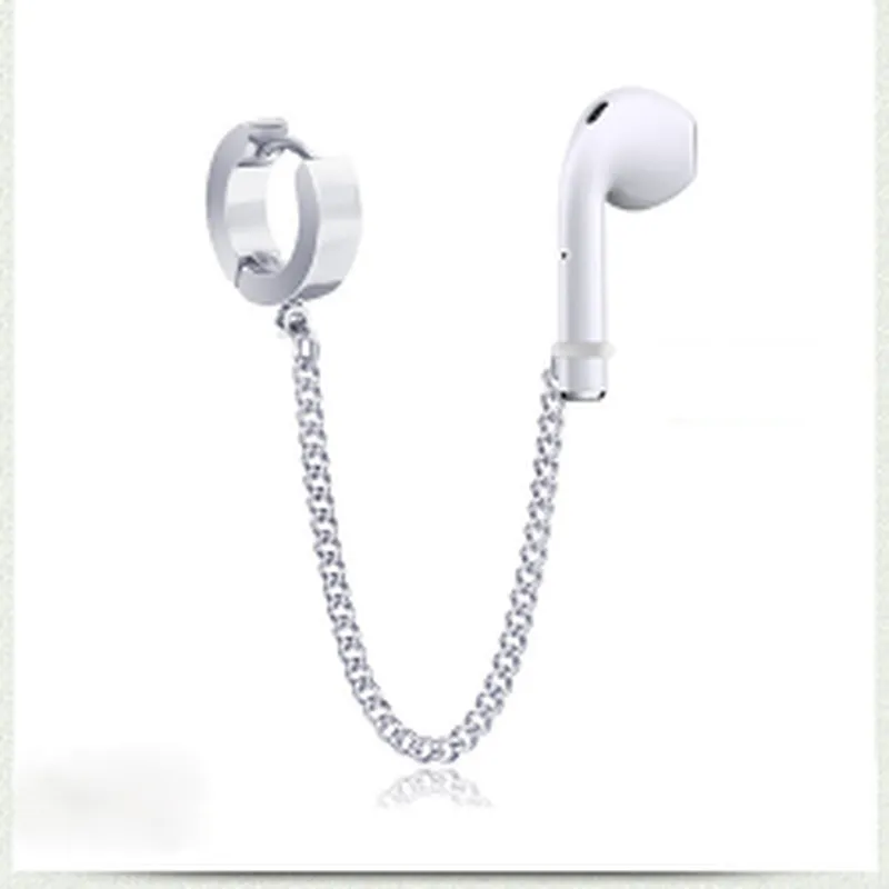 Wollet Sports wireless headset anti-lost stainless steel earrings