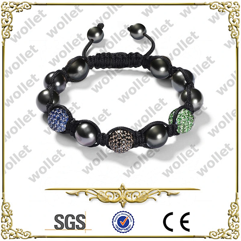 new york wholesale black hematite handmade men custom beaded bracelets 2014