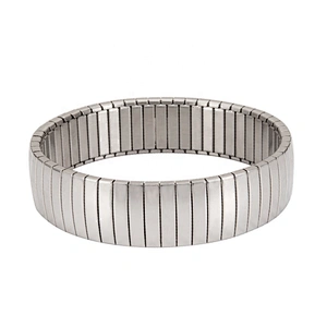 Wollet New Design Flexible Stainless Steel Magnetic Therapy Elastic Bracelet for Women and Girls