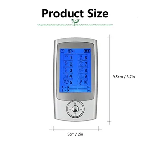 Wollet Tens Unit Machine Pulse Massage 10 Massage Modes Rechargeable Pain Relief Muscle Stimulator Massager with 4 Pads