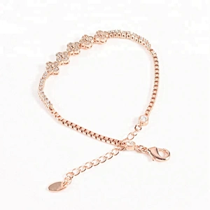 Wollet Fashion CZ Stone Copper Magnetic Gold Plated Jewelry Set