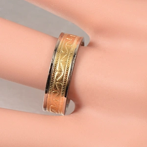 Wollet Magnetic Copper Ring Arthritis Women Pure Copper Rings for Women Adjustable Health with 3PCS Magnets