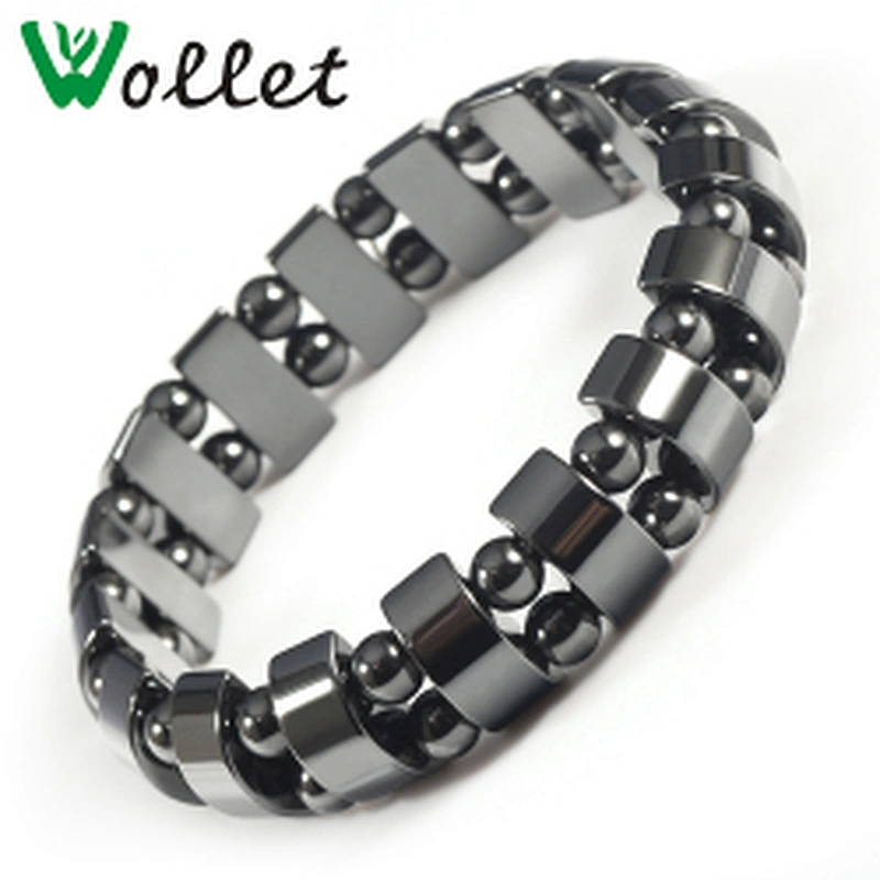 Wollet Hematite Powerful Magnetic Bracelet for Arthritis Pain Relief or for Sports Related Therapy