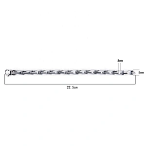 Wollet Fashion Healthy  Wholesale price link tungsten bracelet for men
