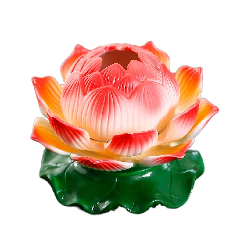 Wollet Home Interior Zen Decoration Ceramic Color Lotus Incense Burner Aromatherapy Burner Crafts