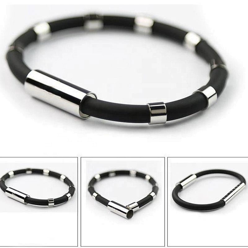 Wollet Antistatic Bracelet Magnetic Therapy Health Silicone Negative Ion Bracelet