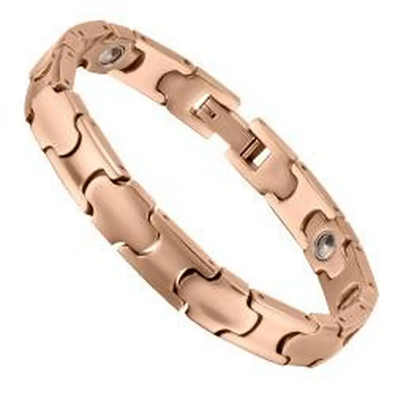 Wollet Health 99.999% Germanium Gold Plated Titanium Bracelet For Men Women