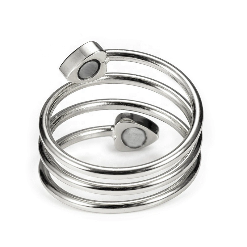 Wollet Magnetic Copper Ring Arthritis Women Pure Copper Rings for Women Adjustable Health with 3PCS Magnets