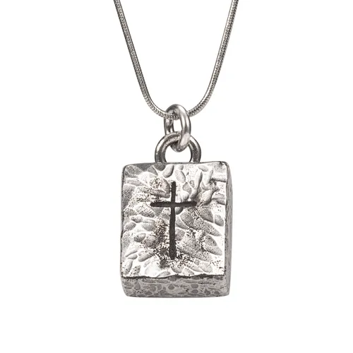 Wollet Cross Shape 925 Sterling Silver Necklace Jewelry Pendant
