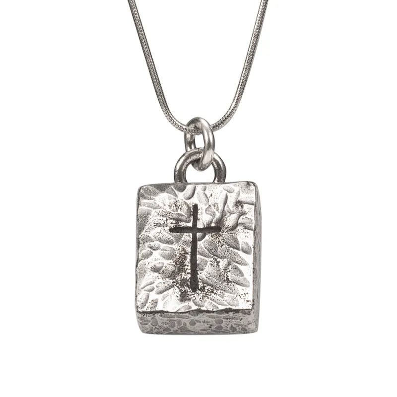Wollet Cross Shape 925 Sterling Silver Necklace Jewelry Pendant