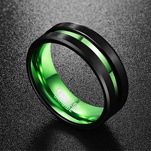 Wollet Titanium Steel Jewelry Multi-color Plating Customized Stainless Steel Luminous Ring