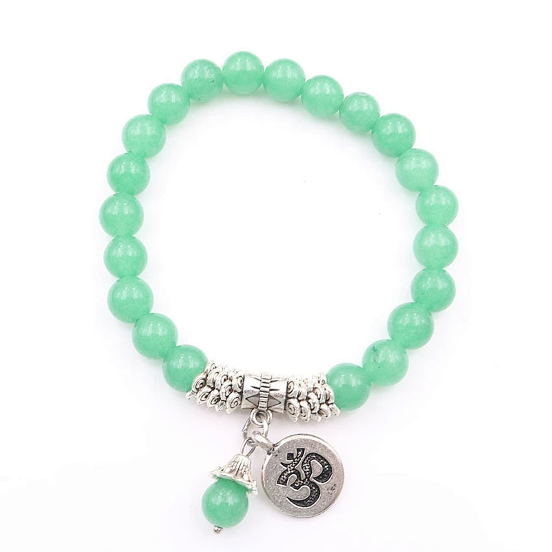 Wollet 8MM Fashion Brand Luxury Natural Stone Healing Crystal Stretch Beaded Bracelet Women Men Handmade Gemstone Round Bracelet