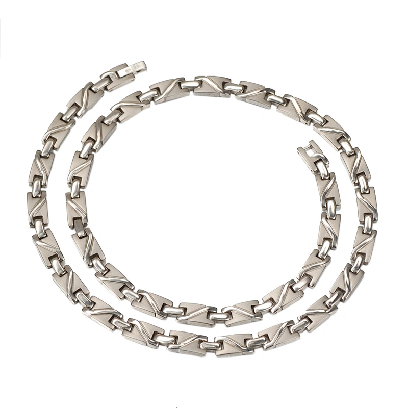 20 Inch Faceted Golf Titanium Necklace,Rose gold plating men 2016 necklace