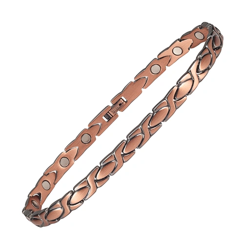 Wollet Fashion Health Copper Metal Bracelets Jewellery Copper Magnetic Men Anklet