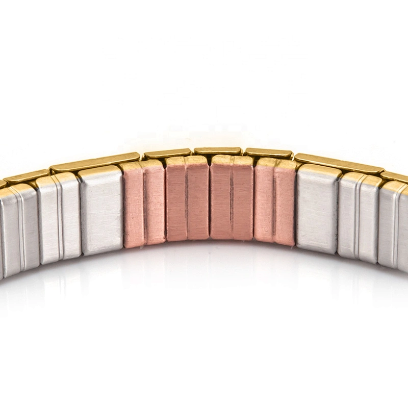 Wollet New Design Flexible Stainless Steel Magnetic Therapy Elastic Bracelet for Women and Girls