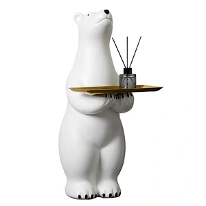 Wollet Polar Bear Floor Storage Tray Home Decoration