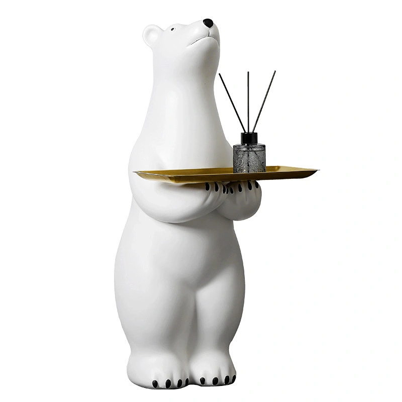 Wollet Polar Bear Floor Storage Tray Home Decoration