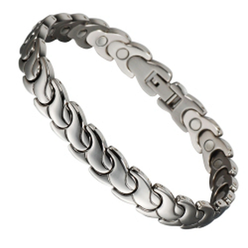 Wollet Rose Gold Plated 5 in 1 Element 316L Stainless Steel Magnetic Bracelet