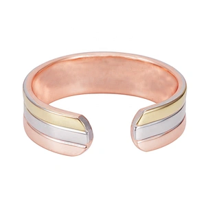 Wollet Magnetic Copper Ring Arthritis Women Pure Copper Rings for Women Adjustable Health with 3PCS Magnets