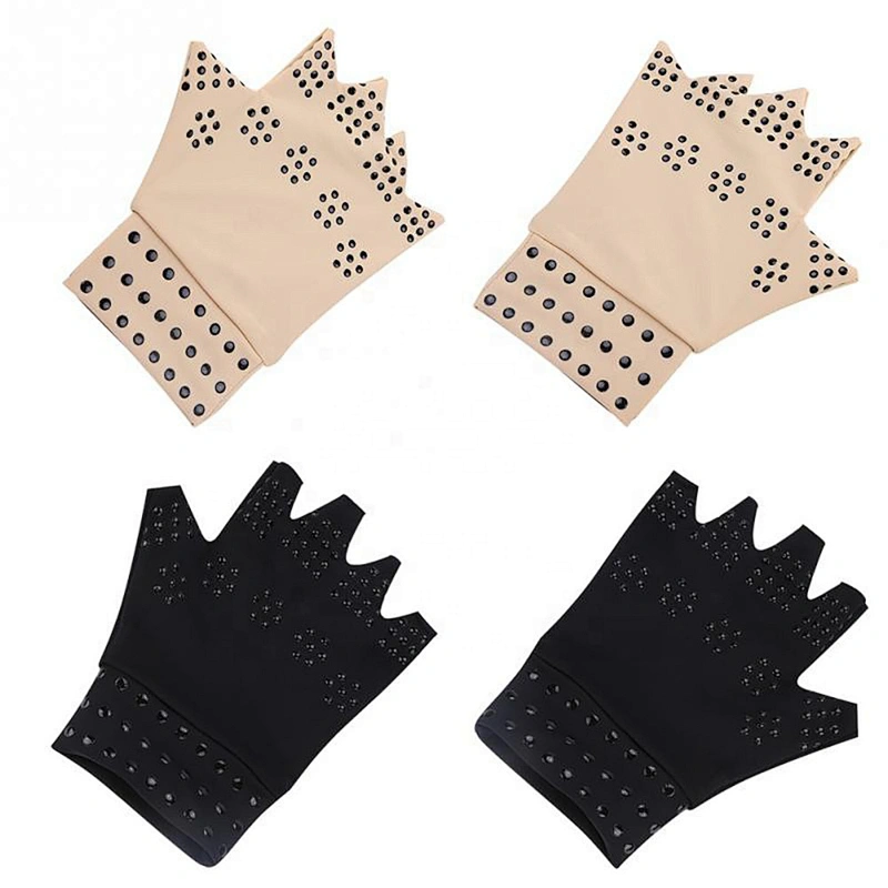 Wollet New Design Health + Wellness Magnetic Arthritis Therapy Fingerless Compression Gloves