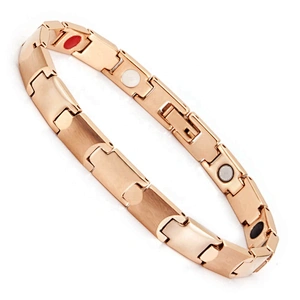 Wollet Stainless Steel Or Titanium Bio Magnetic Fir 4 In 1 5 In 1 Health Bracelet