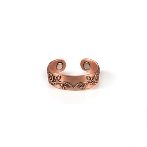 Wollet Magnetic Copper Ring Arthritis Women Pure Copper Rings for Women Adjustable Health with 3PCS Magnets