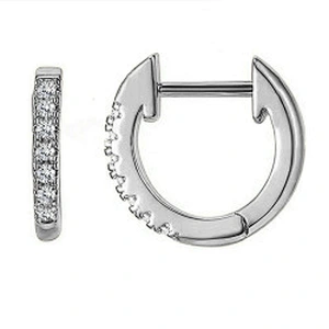 Wollet New Design Zircon Earrings Stainless Steel Earring Diamond Earrings