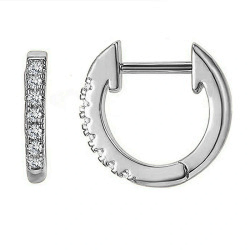 Wollet New Design Zircon Earrings Stainless Steel Earring Diamond Earrings