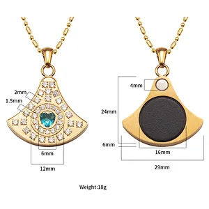 Wollet Volcanic Rock Original Negative Ions Lava Energy Pendant