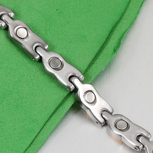 Wollet Hight polished & brushed gold plated stainless steel bracelet