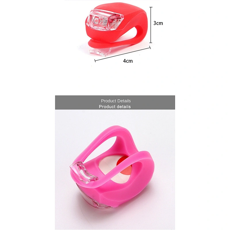 Wollet Silicone LED Scooter Front Light Warning Light Bicycle Frog Helmet Riding Tail Light