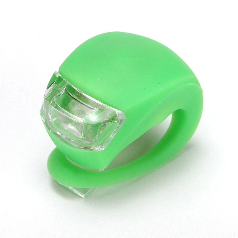 Wollet Silicone LED Scooter Front Light Warning Light Bicycle Frog Helmet Riding Tail Light