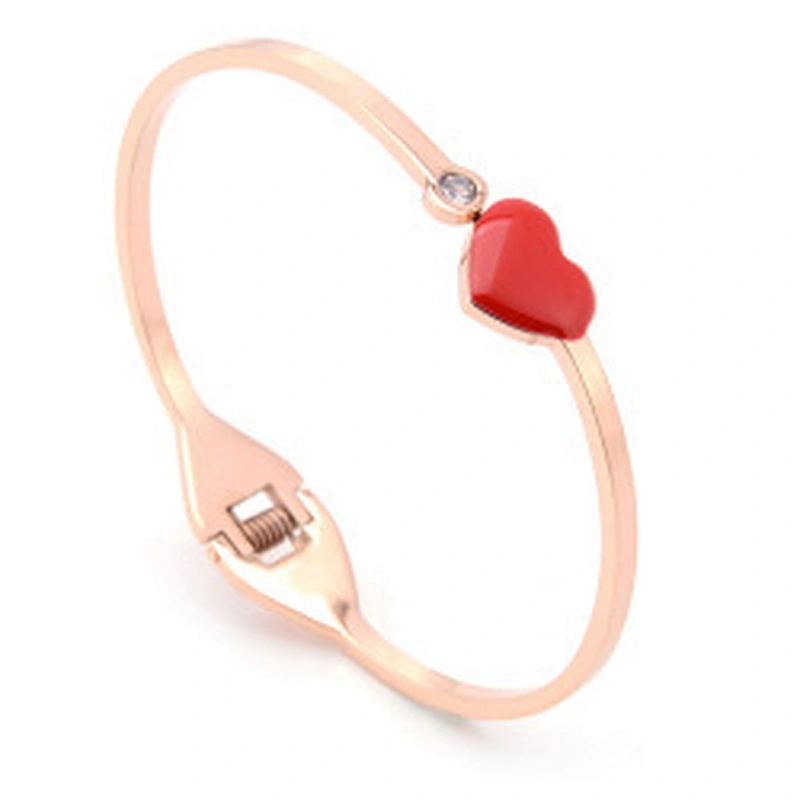 Wollet New Design Fashion Adjustable Love Bracelet Rose Gold Stainless Steel Bracelet