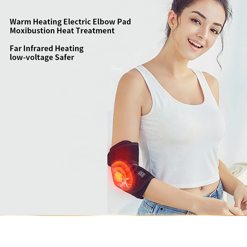Wollet Rechargeable Wireless Heated Electric Heating Knee Brace Wrap for Knee Shoulder Elbow Joint Pain Relief Anywhere