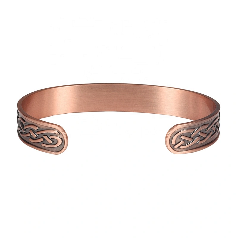 Wollet Fashion Flower Design Health Energy Bio Magnetic Copper Bracelet