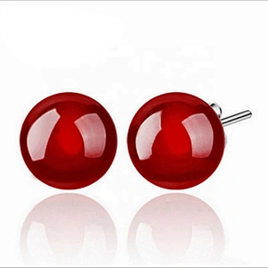 Wollet New Design Fashion Korean Version Of The Simple Opal Earrings Soft Personality Creative Opal Earrings
