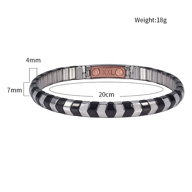 Wollet New Design Flexible Stainless Steel Magnetic Therapy Elastic Bracelet for Women and Girls