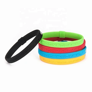 Wollet Sports Cheap Custom Multiple Colour Health Energy Power Silicon Negative Ion Silicone Balance Bracelet