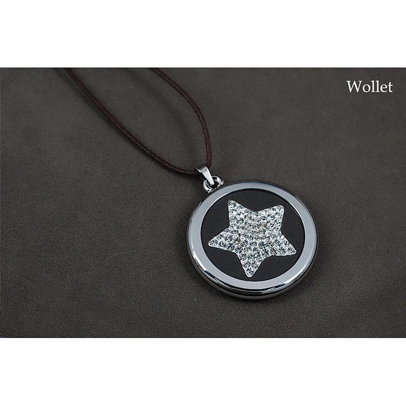 Healthy Fashion Round CZ Stone Scalar Energy Pendant in stainless steel jewelry
