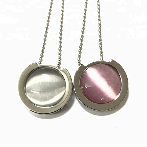 Wollet Fashion Double Magnetic Energy Stainless Steel Pendant With Zircon