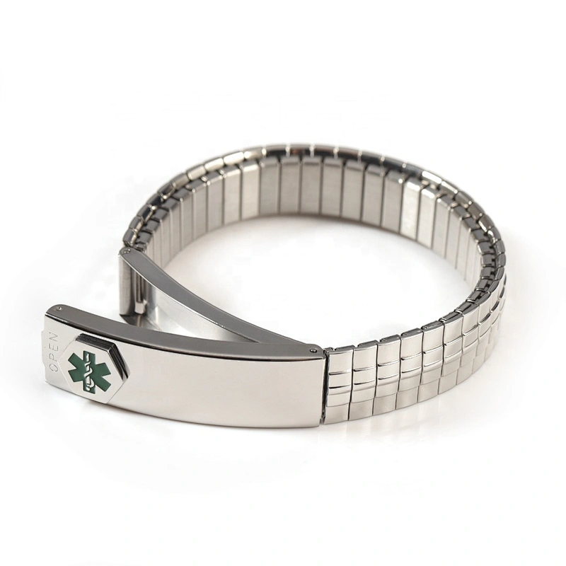 Wollet New Design Flexible Stainless Steel Magnetic Therapy Elastic Bracelet for Women and Girls
