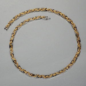 20 Inch Faceted Golf Titanium Necklace,Rose gold plating men 2016 necklace