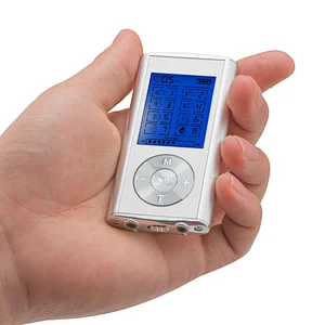 Wollet Tens Unit Machine Pulse Massage 8 Massage Modes Rechargeable Pain Relief Muscle Stimulator Massager with 4 Pads