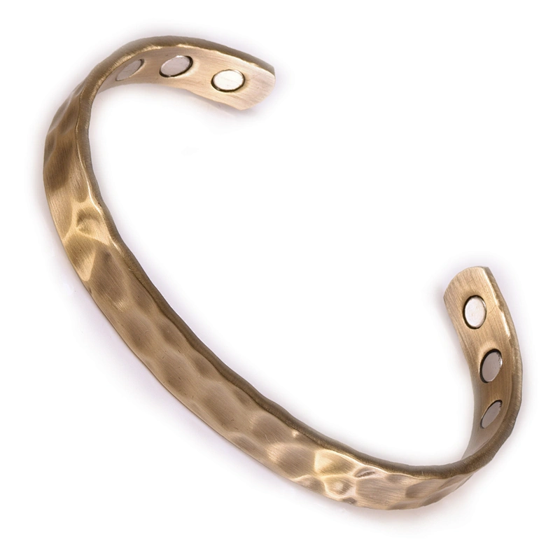Wollet Hot Sale Mens Powerful Arthritis Magnetic Copper Bracelet gold plated bangle