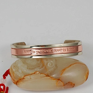 Wollet Mens Pure Copper Bangle  Arthritis Pain Relief Therapy Healthy Copper Magnetic Bracelet