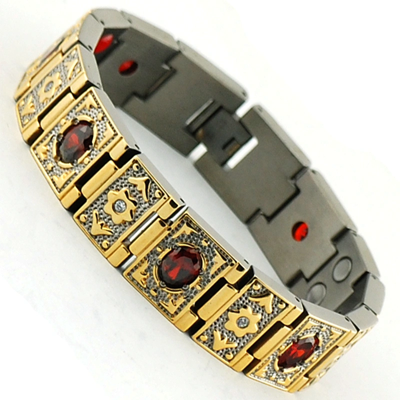 Yellow Topaz Gold Tone Stainless Steel Bracelet Import Jewelry From China