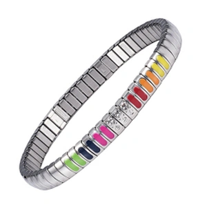 Wollet New Design Flexible Stainless Steel Magnetic Therapy Elastic Bracelet for Women and Girls